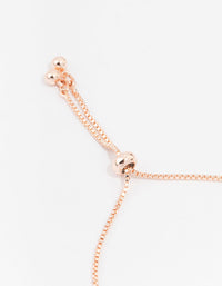 Rose Gold Plated Large Mother of Pearl & Mini Cubic Zirconia Heart Toggle Bracelet - link has visual effect only