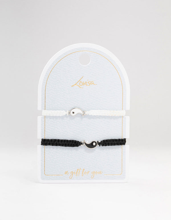 Yin Yang Tie Bracelets 2-Pack