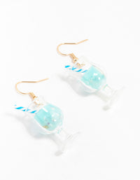 Cocktail Straw Drop Earrings - link has visual effect only