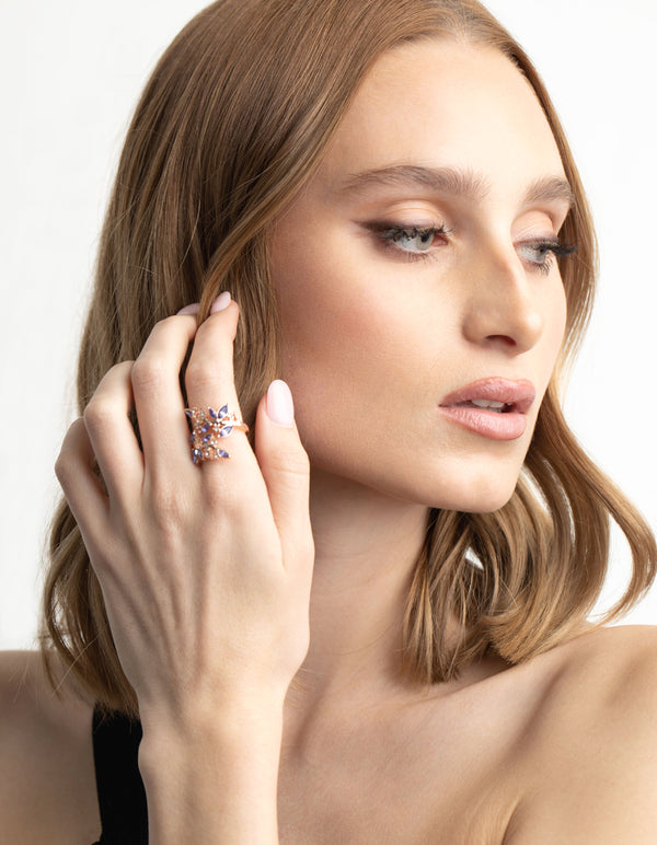 Rose Gold Vine Wrapped Ring