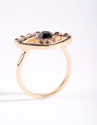 Gold Eyelash Evil Eye Ring - link has visual effect only