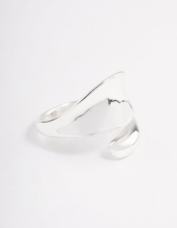 Silver Plated Bold Wrapped Ring