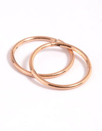 Rose Gold Plated Surgical Steel Sleeper Earrings - link has visual effect only