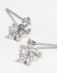 Surgical Steel Butterfly Stud Drop Earrings - link has visual effect only