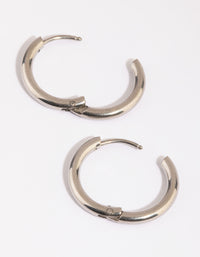 Surgical Steel Medium Huggie Hoop Earrings - link has visual effect only