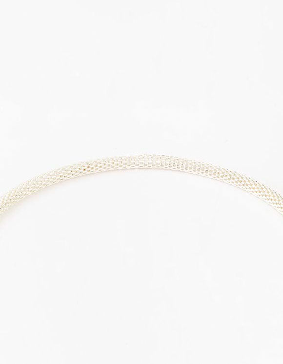 Silver Knot Long Chain Necklace