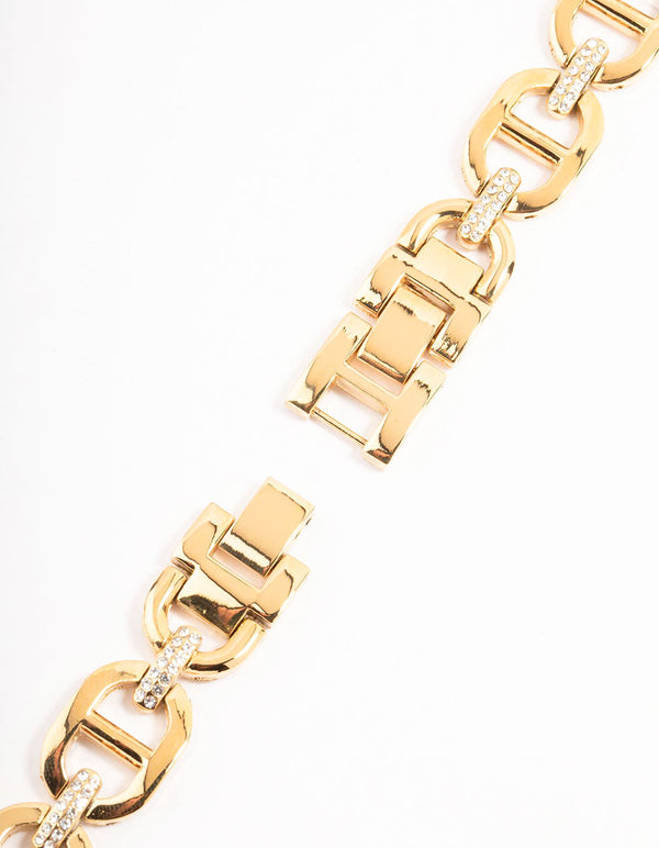 Gold Diamante Vintage Watch Strap 38/40/41