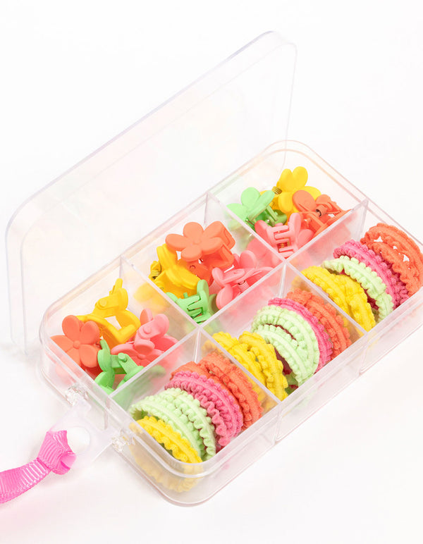 Kids Mixed Bright Hair Ties Pack
