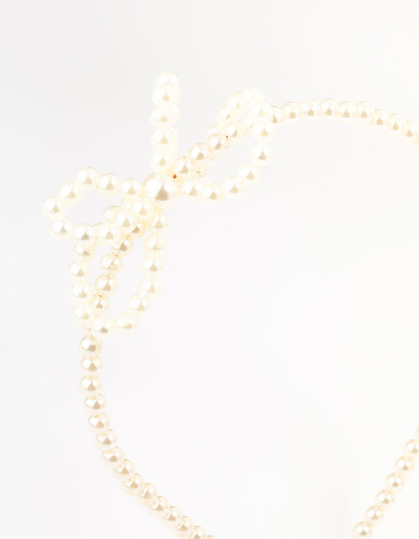 Kids Plastic Pearl Beaded Headband