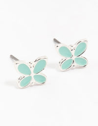 Silver Butterfly Stud Earrings - link has visual effect only