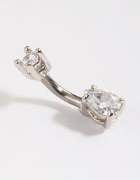 Titanium Small Circular Pear Belly Bar - link has visual effect only