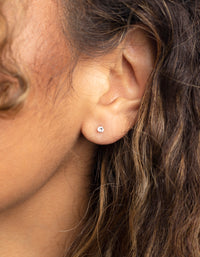 Gold Plated Surgical Steel Small Cross Stud Earrings - link has visual effect only