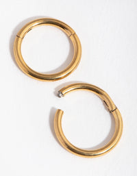 Fine Gold Plated Surgical Steel Sleeper Earrings 8MM - link has visual effect only