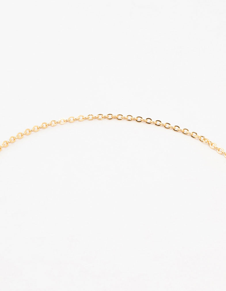 Gold Plated Freshwater Pearl Drop T & O Necklace