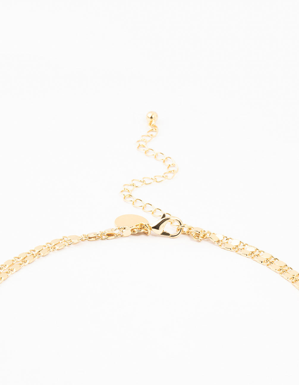Gold Plated Vintage Chain Layered Necklace