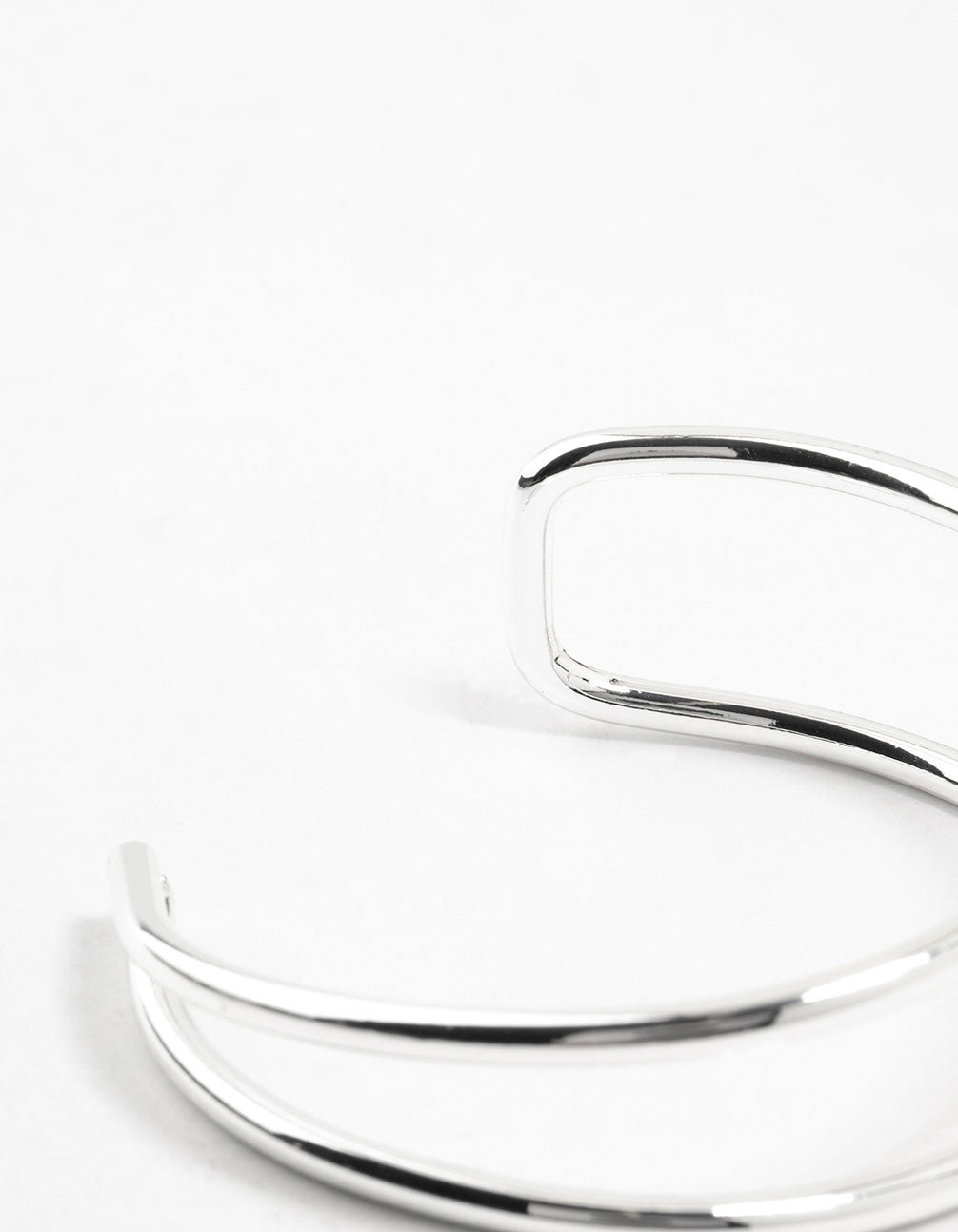 Silver Plated Open Wrist Cuff