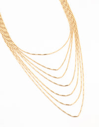 Gold Multirow Necklace - link has visual effect only