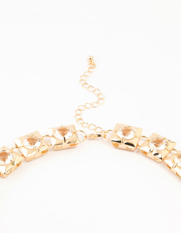 Gold Diamante Necklace