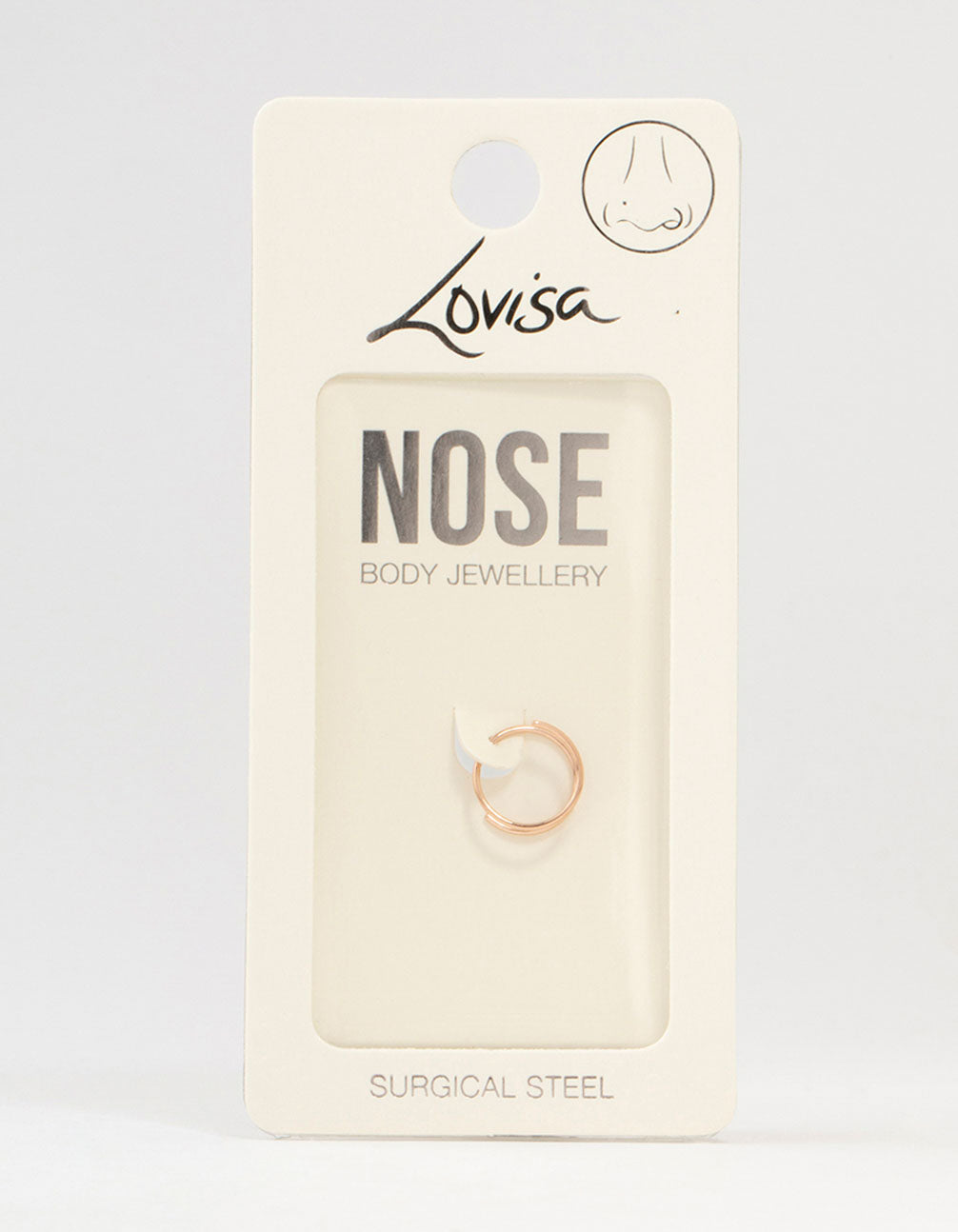 Rose Gold Plated Surgical Steel Double Twisted Nose Ring
