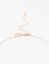 Rose Gold Leaves & Flowers Chain Pendant Earrings & Necklace Set - link has visual effect only