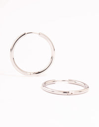 Surgical Steel Polished Hoop Earrings - link has visual effect only