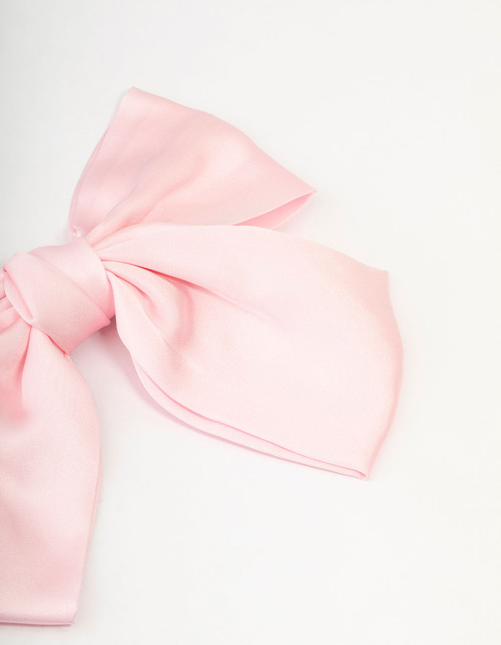 Pink Fabric Relaxed Medium Bow Clip