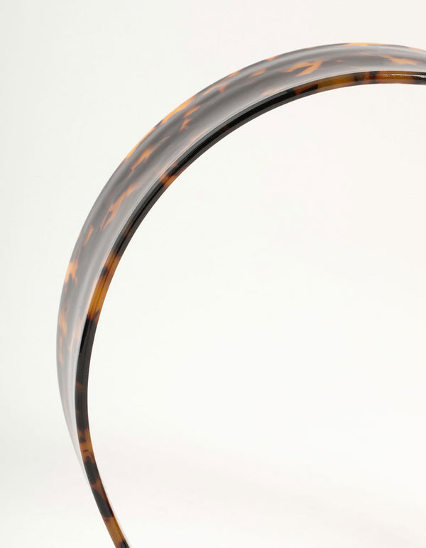 Leopard Print Acrylic Wide Basic Headband