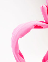 Pink Fabric Large Statement Bow Headband - link has visual effect only