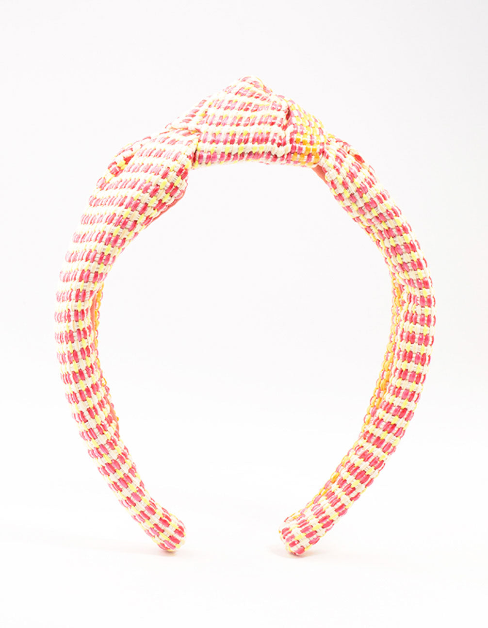 Raffia Fabric Twisted Knotted Headband