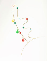 Gold Jingle Bells Reindeer Headband - link has visual effect only