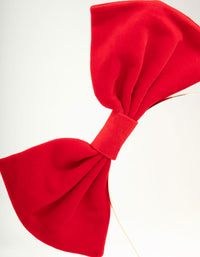 Red Velvet Bow Headband - link has visual effect only