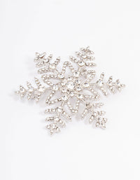 Silver Diamante Snowflake Brooch - link has visual effect only