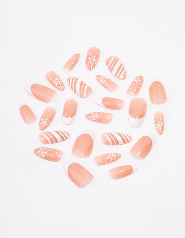 White Snowflake Nail Set