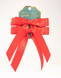 Red Double Loop Fabric Bows 2-Pack - link has visual effect only