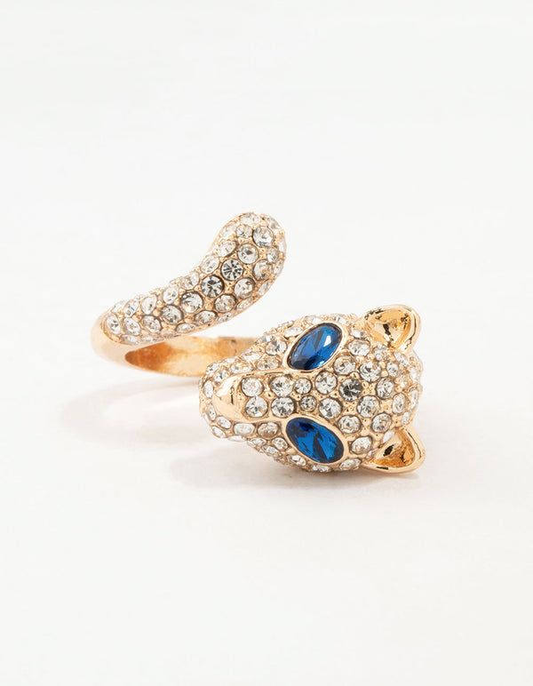 Gold Wrapped Panther Ring