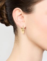 Waterproof Gold Plated Stainless Steel Large Hoop Earrings - link has visual effect only