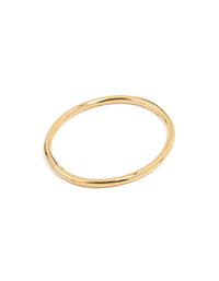 Waterproof Gold Plated Stainless Steel Simple Hinge Bracelet - link has visual effect only
