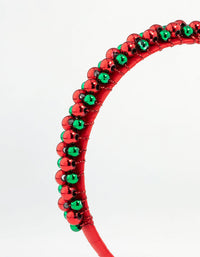 Kids Xmas Beaded Headband - link has visual effect only