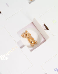Kids Gold Charm Bracelet Advent Calendar - link has visual effect only