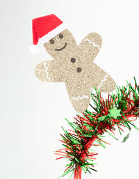 Kids Gingerbread Man & Tinsel Headband - link has visual effect only