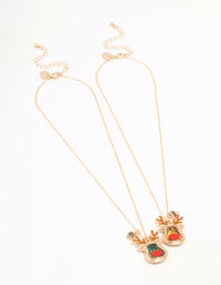 Kids Reindeer BFF Necklaces 2-Pack - link has visual effect only
