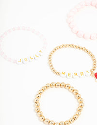 Kids Jolly Stretch Bead Bracelets 5-Pack - link has visual effect only