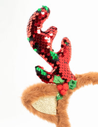 Kids Glittery Deer Headband - link has visual effect only