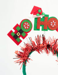 Kids Festive Ho Ho Ho Headband - link has visual effect only