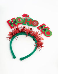 Kids Festive Ho Ho Ho Headband - link has visual effect only