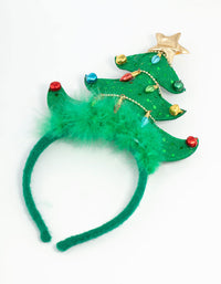 Kids Festive Tree Fabric Headband - link has visual effect only