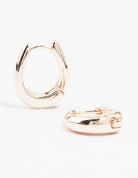 Rose Gold Gradual Small Huggie Earrings - link has visual effect only