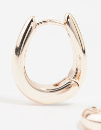 Rose Gold Gradual Small Huggie Earrings - link has visual effect only