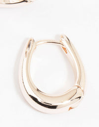 Rose Gold Gradual Small Huggie Earrings - link has visual effect only