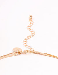 Gold Pearl & Snake Chain Layered Necklace - link has visual effect only